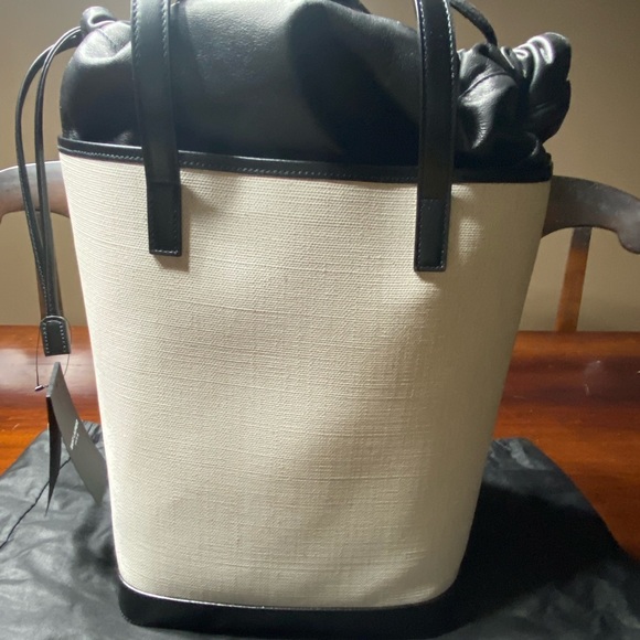 Saint Laurent Teddy canvas and leather tote bag NEW - Picture 12 of 13